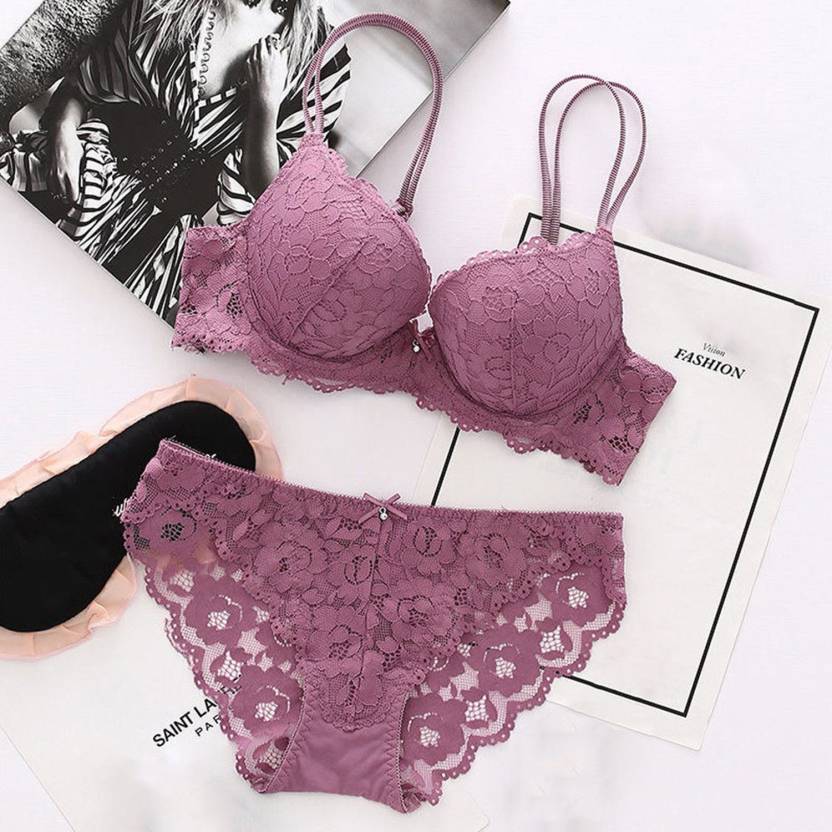 Breckelle's Floral Lace Lingerie Set